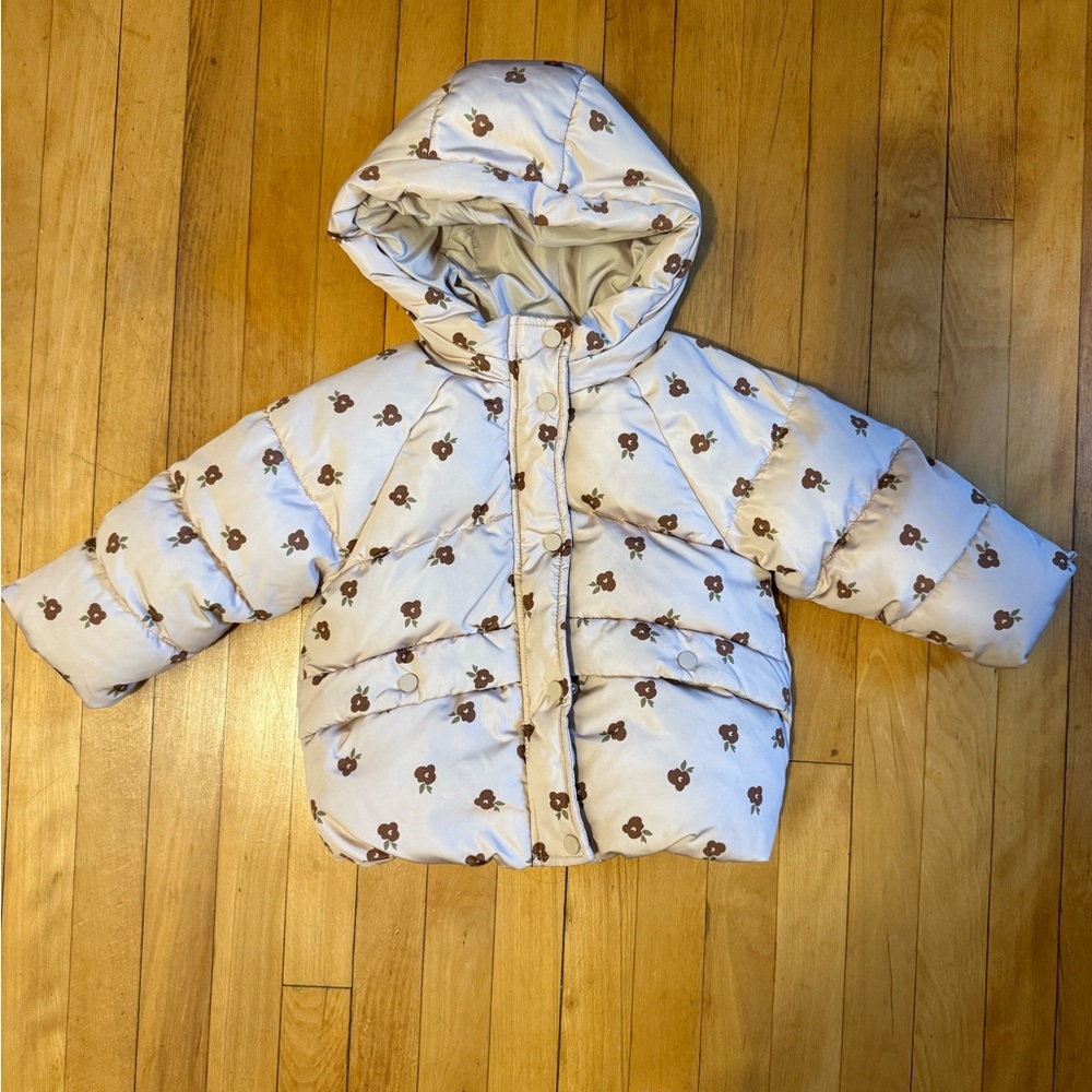 Zara Cream Floral Jacket